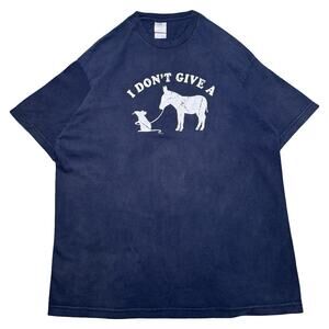 Vintage I Don't Give A Rat Donkey Graphic T Shirt Faded Funny Statement XL